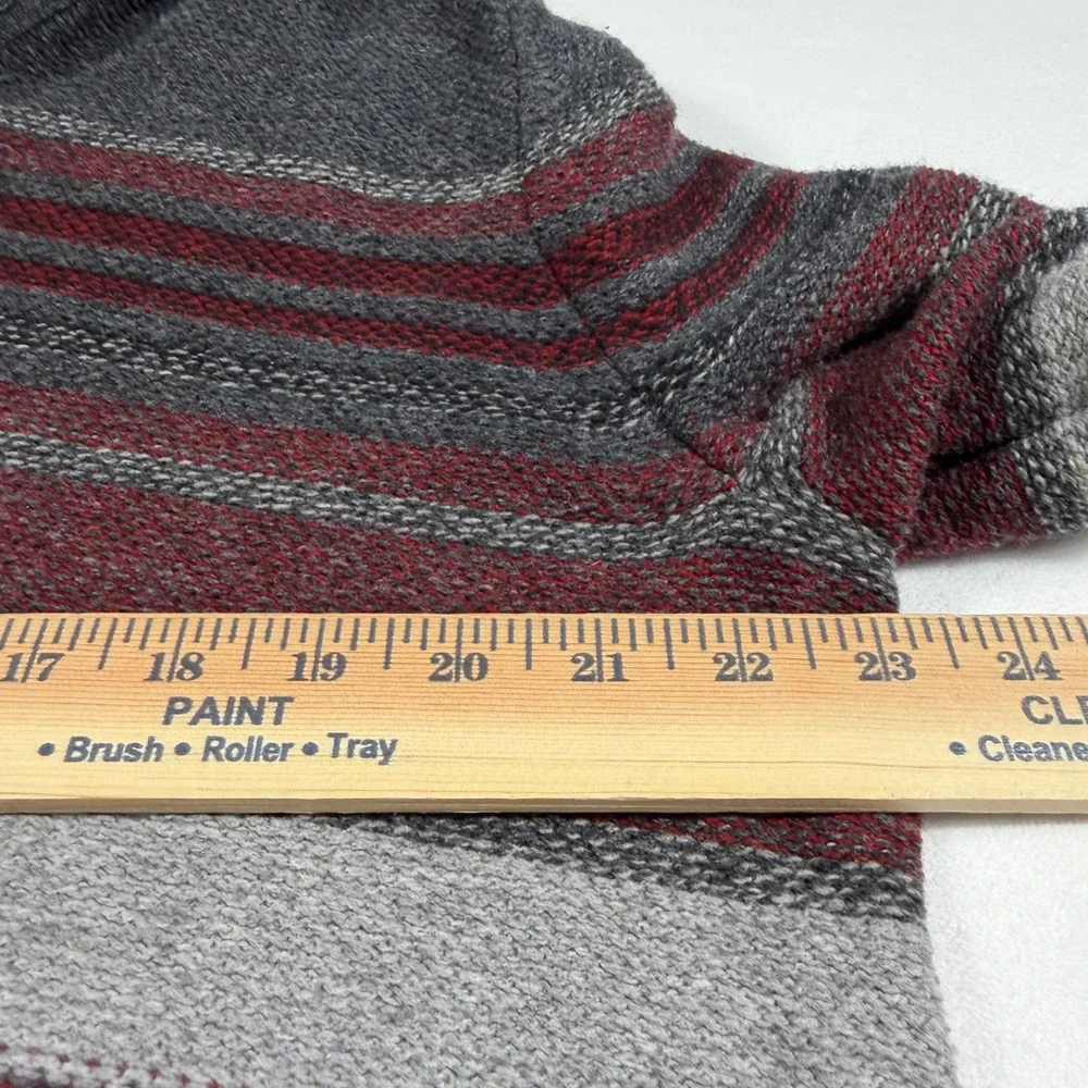 Banana Republic Merino Wool Blend Shawl Collar‎ Striped Knit Sweater Mens XL